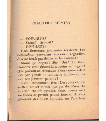 Section sacrifiée, Hermann Siebel, 1971 - roman de guerre, 2e guerre mondiale, Gerfaut,