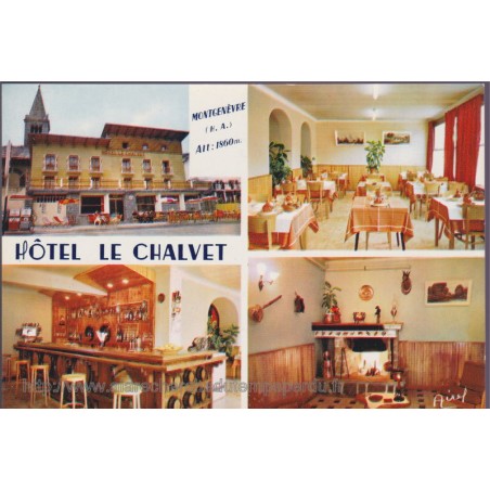 Montgenèvre, Hôtel Le Chalvet  - 05, Hautes-Alpes, carte postale, restaurants, Airel