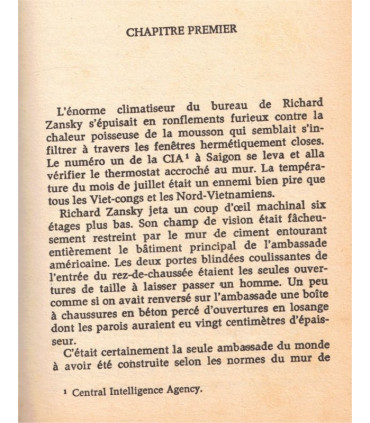 S.A.S. Mission à Saïgon, Gérard de Villiers 1972 - roman policier érotique, espionnage, Prince Malko,