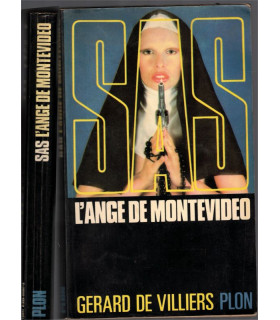S.A.S. L'ange de Montevideo, Gérard de Villiers, 1974  - roman policier érotique, espionnage, Prince Malko,