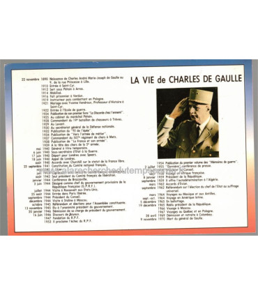 Colombey-les-deux-Eglises, La vie de Charles de Gaulle - carte postale département 52 Haute-Marne, Général de Gaulle,