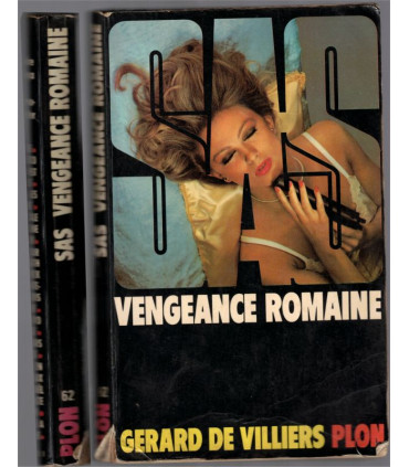 S.A.S. Vengeance romaine, Gérard de Villiers, 1981  - roman policier, espionnage, Prince Malko,