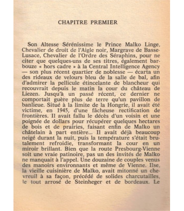 S.A.S. Vengeance romaine, Gérard de Villiers, 1981  - roman policier, espionnage, Prince Malko,