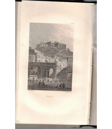 Rome et Lorette, Louis Veuillot, 1841 -, gravures anciennes, Italie, Rome, christianisme, reliure cuir,