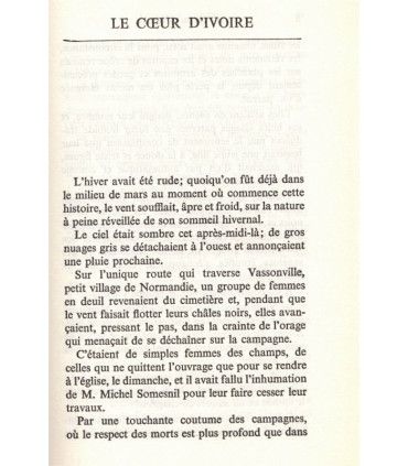 Le coeur d'ivoire, Max du Veuzit, 1978 - , roman d'amour, roman sentimental, collection Floralies,