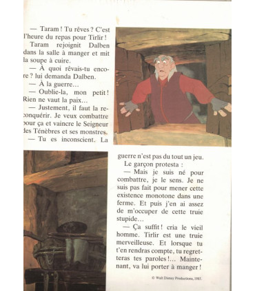 Taram et le chaudron magique, histoire du film, Walt Disney, 1985 -, album jeunesse, dessin animé, jeux coloriages
