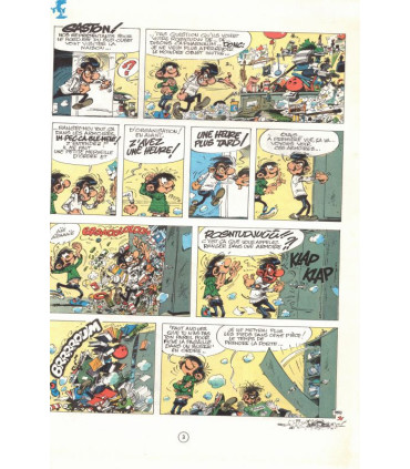 Gaston Lagaffe, Le gang des gaffeurs, Gaston 12, Franquin, 1976 - album BD, bandes dessinées, littérature jeunesse,