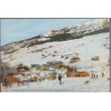 Vars-Sainte-Marie, départ du téléski Peynier - 05, Hautes-Alpes, carte postale, villages, ski