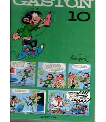 Gaston Lagaffe, Gaston 10, Franquin, et les rubriques de Delporte 1997 - album BD, bandes dessinées, littérature jeunesse,