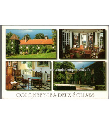 Colombey-les-deux-Eglises, la Boisserie, bureau - carte postale département 52 Haute-Marne, Général de Gaulle,