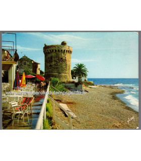Miomo, au pied de cette tour, timbre-poste type sabine de Gandon 1F20 1978   - carte postale département 20 Corse, philatélie
