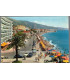 Menton, Boulevard Général Leclerc, timbre-poste Mont-de-Marsan 1966, - Côte d'Azur, armoiries, carte postale 06 Alpes-Maritimes,