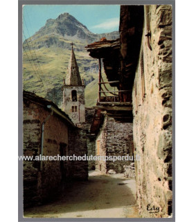 Savoie, Bonneval-sur-Arc, la grand'rue du village  -, Images de chez nous, carte postale département 73 Savoie,