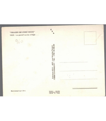Savoie, Bonneval-sur-Arc, la grand'rue du village  -, Images de chez nous, carte postale département 73 Savoie,