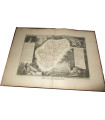 Gravure Département de la Charente 1845, Levasseur, - Atlas national illustré, cartes géographiques,