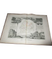 Gravure Département du Cantal 1845, Levasseur, - Atlas national illustré, cartes géographiques,