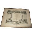 Gravure Département de la Mayenne 1844, Levasseur, - Atlas national illustré Levasseur, cartes géographiques,