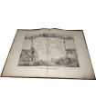 Gravure Département du Morbihan 1846 Levasseur  - département 56, Atlas national illustré Levasseur, cartes géographiques,