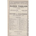 Guides Thiolier, Savoie et Dauphiné, 1932 - région Auvergne-Rhône-Alpes