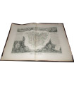 Gravure Département de l'Eure 1846 Levasseur  - Atlas national illustré Levasseur, cartes géographiques,