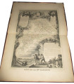 Gravure Département de la Haute Garonne, 1844, Levasseur, - Atlas national illustré Levasseur, cartes géographiques,
