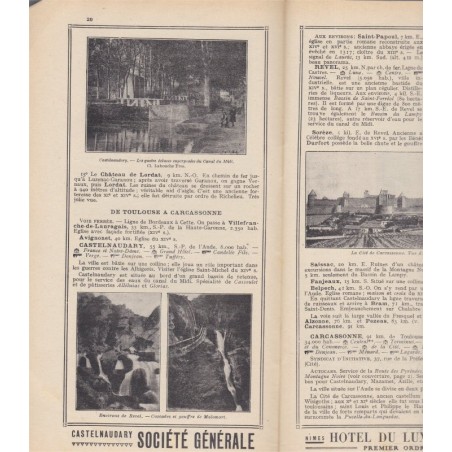 Guides Thiolier, Les Pyrénées, de l'Ariège à la Méditerranée, Roussillon, Languedoc, Vivarais, 1932 - région Occitanie