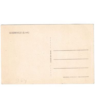 Godreville, café restaurant de la Halle - cartes postales département 76 Seine Inférieure ou Seine Maritime