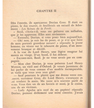 Le portrait de Dorian Gray, Oscar Wilde, 1964 - roman fantastique, littérature anglaise,