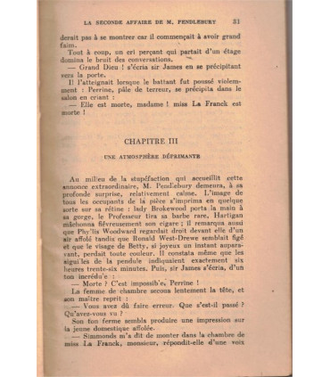 La seconde affaire de M. Pendlebury, Anthony Webb, 1948 -, Le Masque, roman policier,