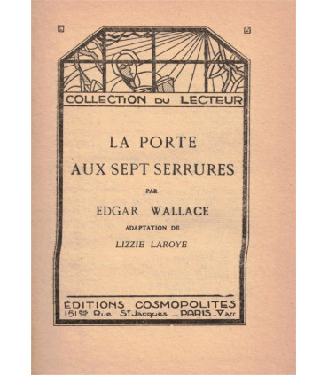 La porte aux sept serrures, Edgar Wallace, 1930 - Collection du lecteur, roman policier,