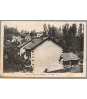 Paunat, les écoles, Dordogne 1945 - carte postale département 24 Dordogne - Ecoles,