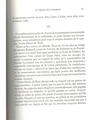 Le mystère des Cathédrales et l'interprétation ésotérique des symboles, Fulcanelli, 1994 - art gothique, alchimie, ésotérisme,