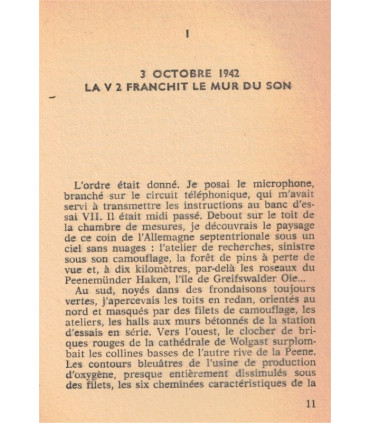 J'ai Lu Leur Aventure, L'arme secrète de Peenemunde, Walter Dornberger, 1966  -, fusées V2, 2e guerre mondiale,