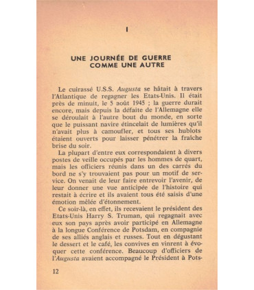 J'ai Lu Leur Aventure, Hiroshima bombe A, Fletcher Knebel et Charles Bailey, 1964 -, guerre du Pacifique, 2e guerre mondiale,