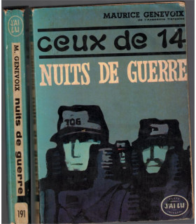 Ceux de 14, T2 Nuits de guerre, Maurice Genevoix, 1964 -, guerre 1914-1918,