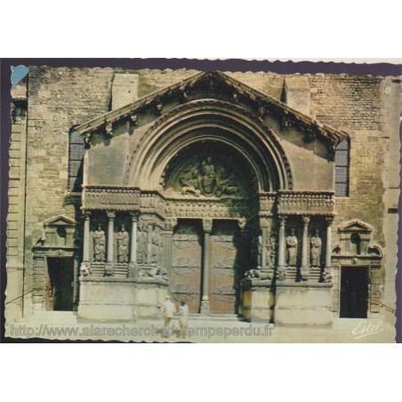 Arles, portail de l'église Saint-Trophime - carte postale, département 13 Bouches-du-Rhône, églises, ESTEL