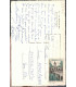 La Baule, plage boulevard Hennecard, et timbre Le Quesnoy, Nord, 15F 1957 - carte postale 44 Loire-Atlantique, philatélie,