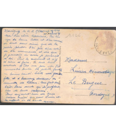 Marcigny, Rue de l'Hôtel de Ville, années 1940 - cartes postales département 71 Saône-et-Loire,
