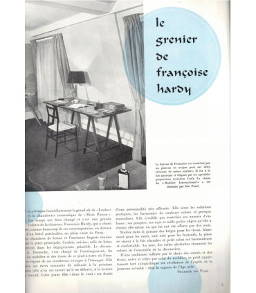 Françoise Hardy maison - Art et Décoration, revue de la maison, N°110 sep 1964 -