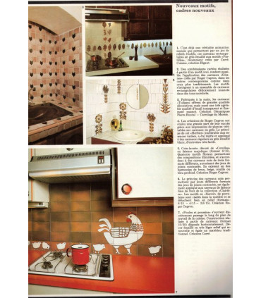 Art et Décoration, revue de la maison, N°208 sep 1978 - faïence de Sainceny, carrelage 1970, mobilier de montagne,