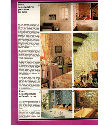 Art et Décoration, revue de la maison, N°205 mars 1978 - papier peint années 1970, meubles de métier, bibliothèques,