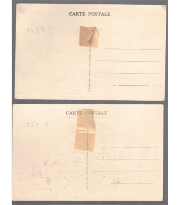 Bretagne, monuments mégalithiques, 2 cartes postales, Colline de Liscuit, et Locmariaquer - art celte, dép 56 Morbihan,