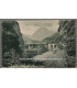 Pierrefitte à Cauterets, la Gorge au Pont Mayabat, et timbre-poste Semeuse camée 10c vert 1922 - dép 65 Hautes-Pyrénées, trains,