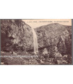 Ardèche, le Mont-Doré, la Grande Cascade, et timbre-poste Semeuse camée 10c vert 1922 - carte postale dép 63 Puy-de-Dôme
