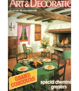 Art et Décoration, revue de la maison, N°225 jan 1981 - cheminées, greniers,