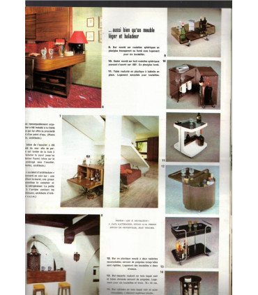 Art et Décoration, revue de la maison, N°173 sep 1973 - porcelaine Compagnie des Indes, mobilier style provençal, portes, bars,