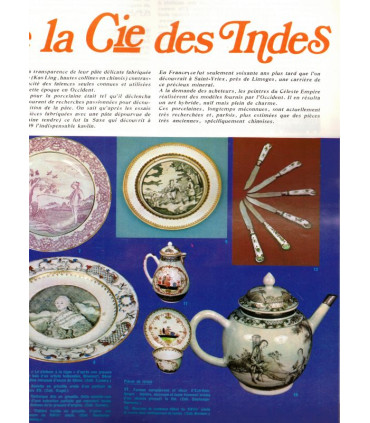 Art et Décoration, revue de la maison, N°173 sep 1973 - porcelaine Compagnie des Indes, mobilier style provençal, portes, bars,