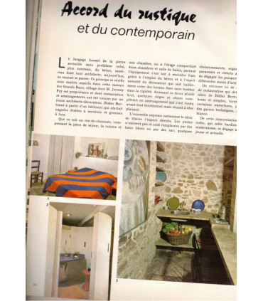 Art et Décoration, revue de la maison, N°158 juil 1971 - salles de bains style 1970, style meubles à écrire, fer forgé,