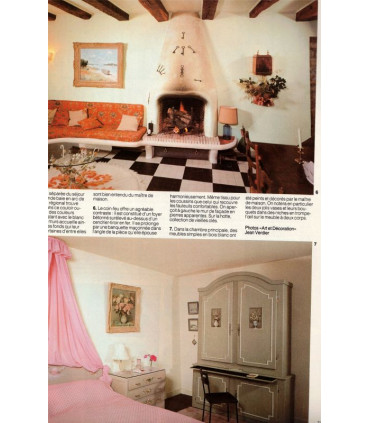 Faïence de Jersey, carrelage à l'ancienne, bars, peintre Dyf, - Art et Décoration, revue de la maison, N°237 nov 1982 -