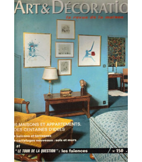 Balcons et terrasses, nouveaux carrelages 1970, architecte Jean Rouzaud, - Art et Décoration, N°150 mai 1970 -